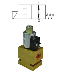 Max 23 L/Min / 350 Bar 2.Way 2.Position Open Spool Type Direct Acting Valve