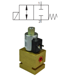 Max 23 L/Min / 350 Bar 2.Way 2.Position Closed Spool Type Direct Acting Valve