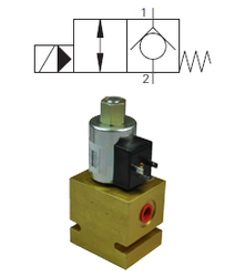 Max 227 L/Min / 350 Bar 2.Way 2.Position Open Spool Type Pilot Operated Valve