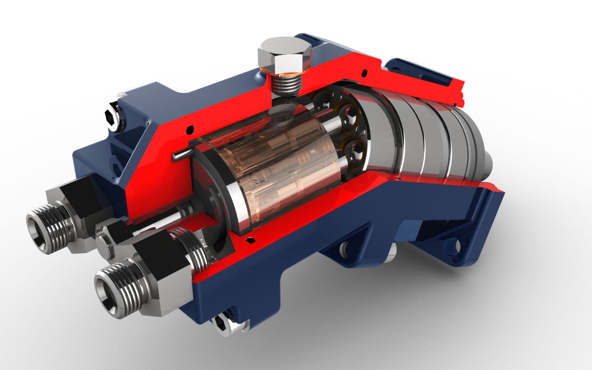 Hydraulic pump outlet